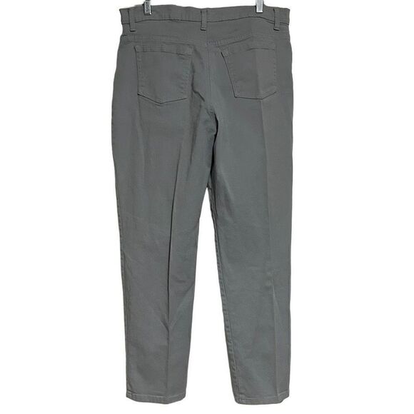 Gloria Vanderbilt Amanda Jeans Women's Sz 14 Grey Tapered Leg Classic Rise Denim - Picture 3 of 8